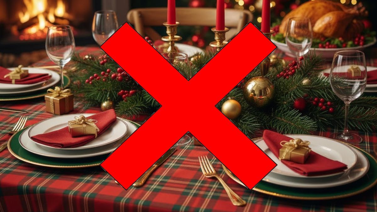 Ni rojo ni verde: el color del mantel que es tendencia en esta Navidad 2025