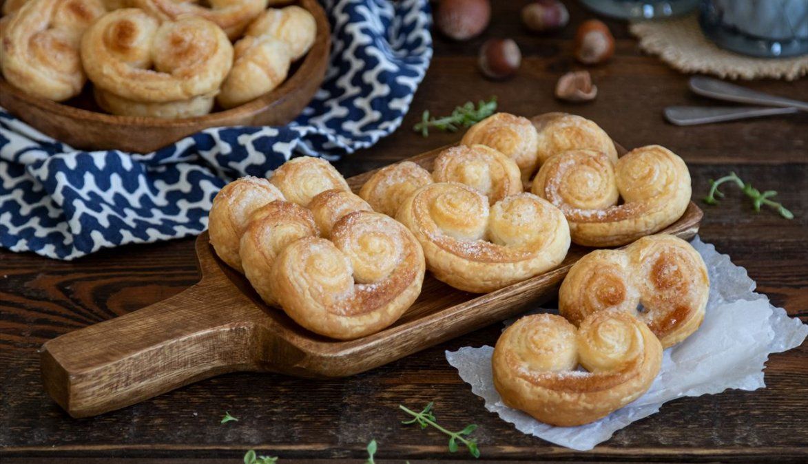 Palmeritas caseras, recetas dulces y saladas