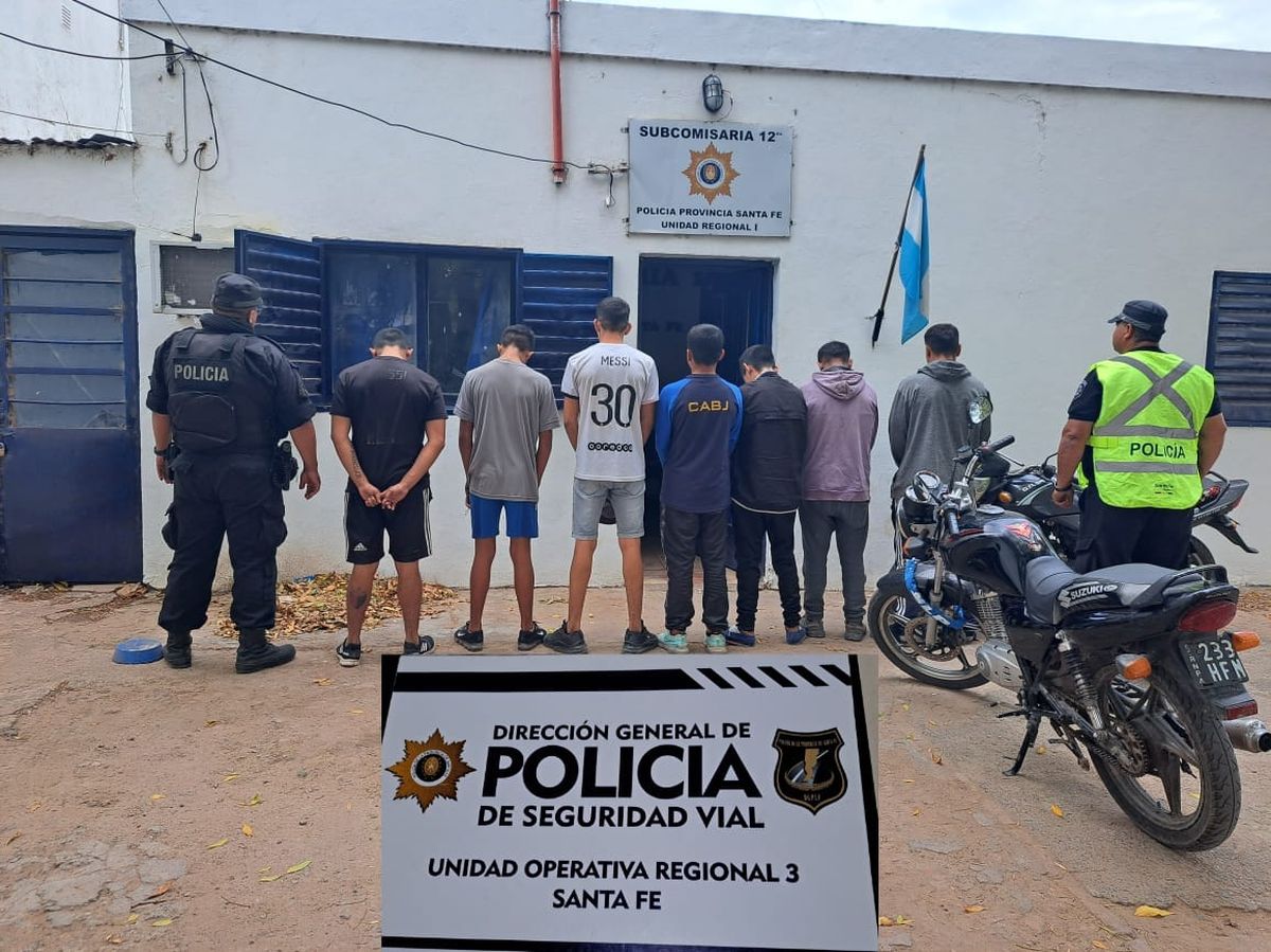Las siete personas fueron trasladadas a la Subcomisaría 12