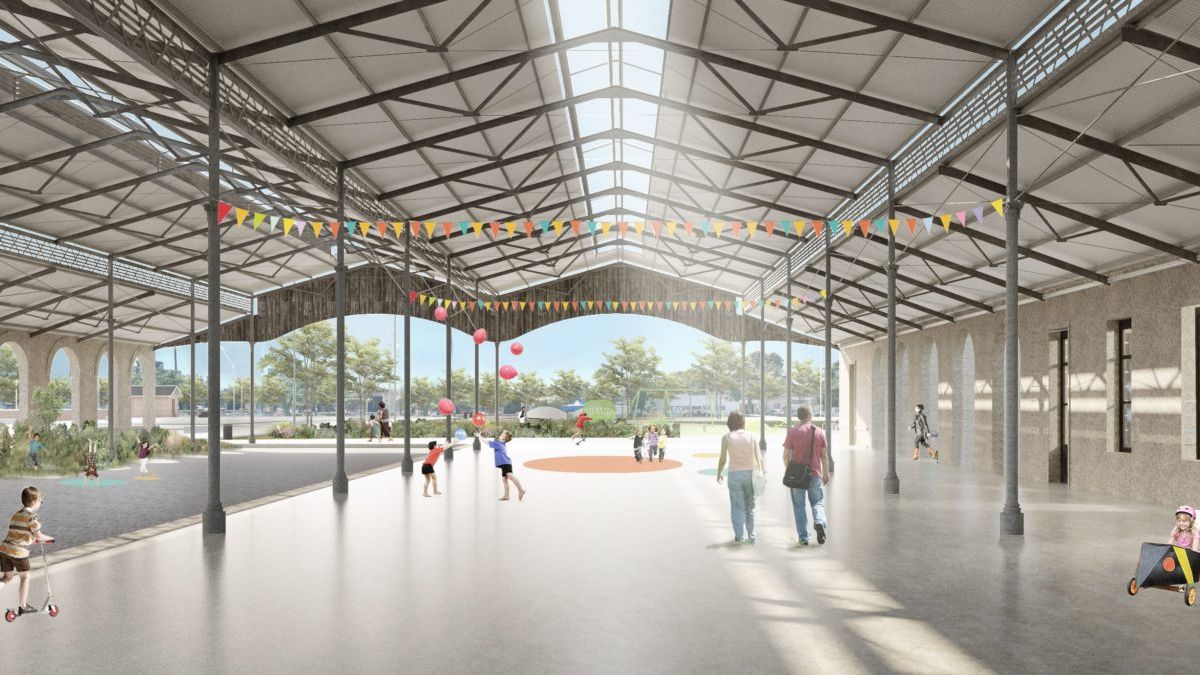 Así esperan que queden los andenes de la Estación Mitre de Santa Fe en un mes.