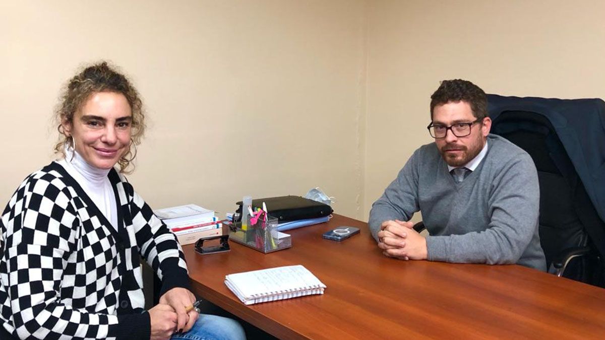 La diputada provincial por el GEN, Mónica Peralta, mantuvo un encuentro con el juez federal de Victoria, Federico Martín.