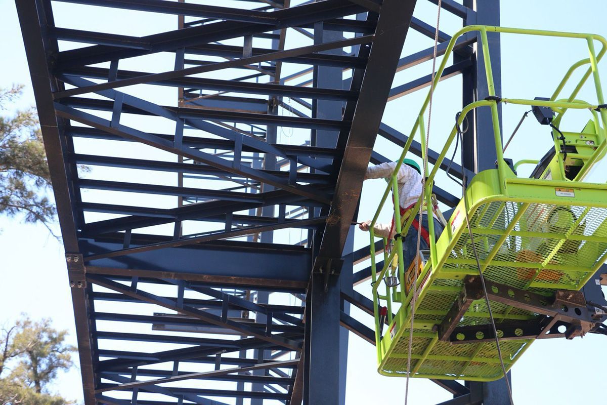 Ya montan la estructura metálica del nuevo Arena Rosario para los Juegos Suramericanos 2026. Ya montan la estructura metálica del nuevo Arena Rosario para los Juegos Suramericanos 2026.
