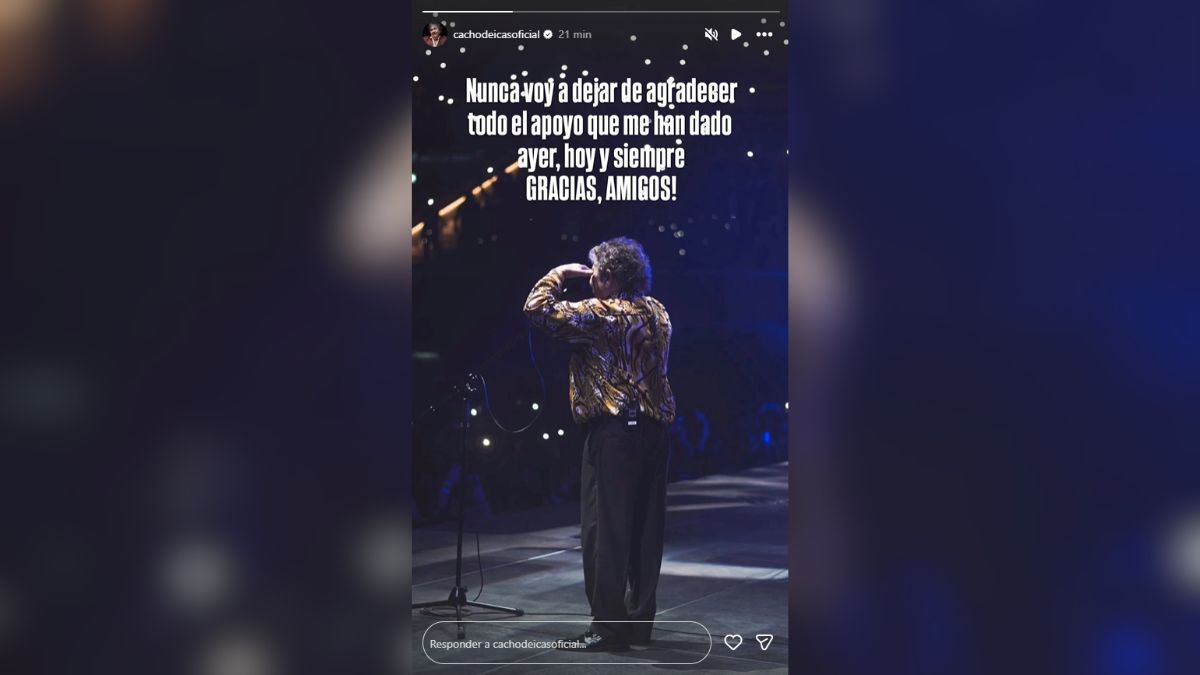 Cacho Deicas le agradeció el apoyo a sus seguidores. Cacho Deicas le agradeció el apoyo a sus seguidores.