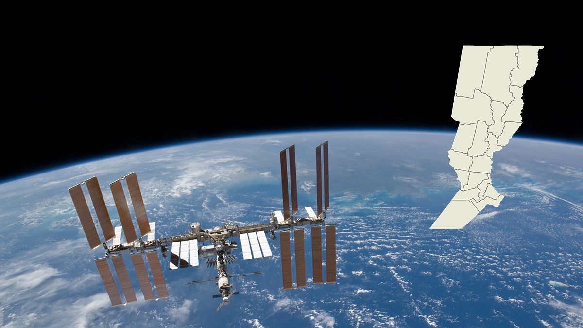 Parte del sur de Santa Fe puede verse cubierta de nubes en una foto de la NASA.