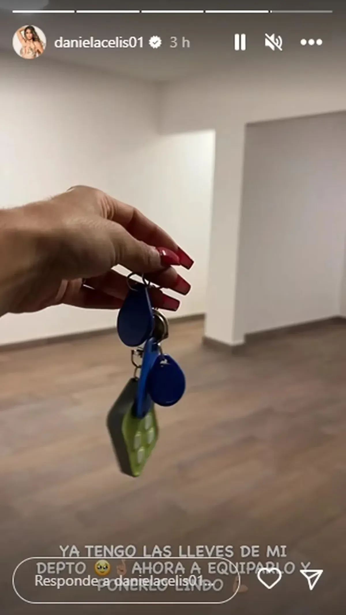 Daniela Celis y Thiago Medina decidieron mudarse juntos a un amplio y lujoso departamento.