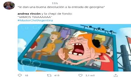 La Chepi y Andrea Rincón se la tiraron de barrabravas en la final de Masterchef 2 y los memes son terribles La Chepi y Andrea Rincón se la tiraron de barrabravas en la final de Masterchef 2 y los memes son terribles