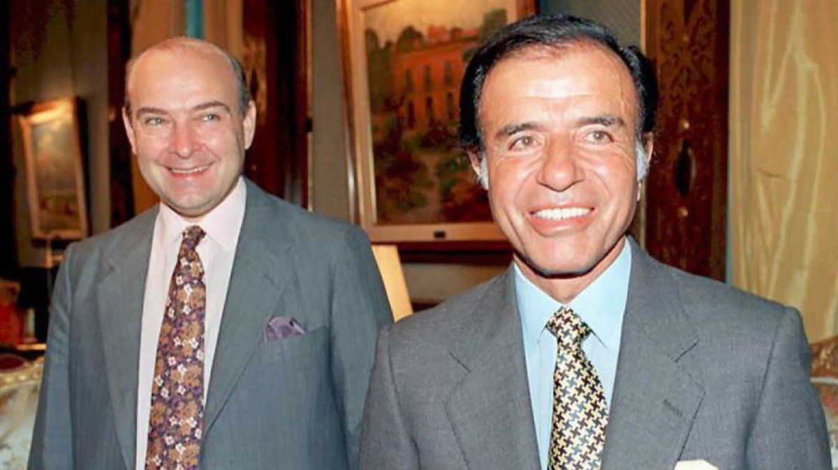 Carlos Menem junto a su ministro de Economía más emblemático: Domingo Cavallo.
