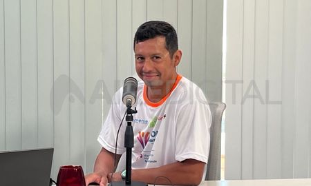 Martín Carrizo pasó por AIRE tras lograr entrar en el podio en la Maratón Santa Fe-Coronda. Martín Carrizo pasó por AIRE tras lograr entrar en el podio en la Maratón Santa Fe-Coronda.