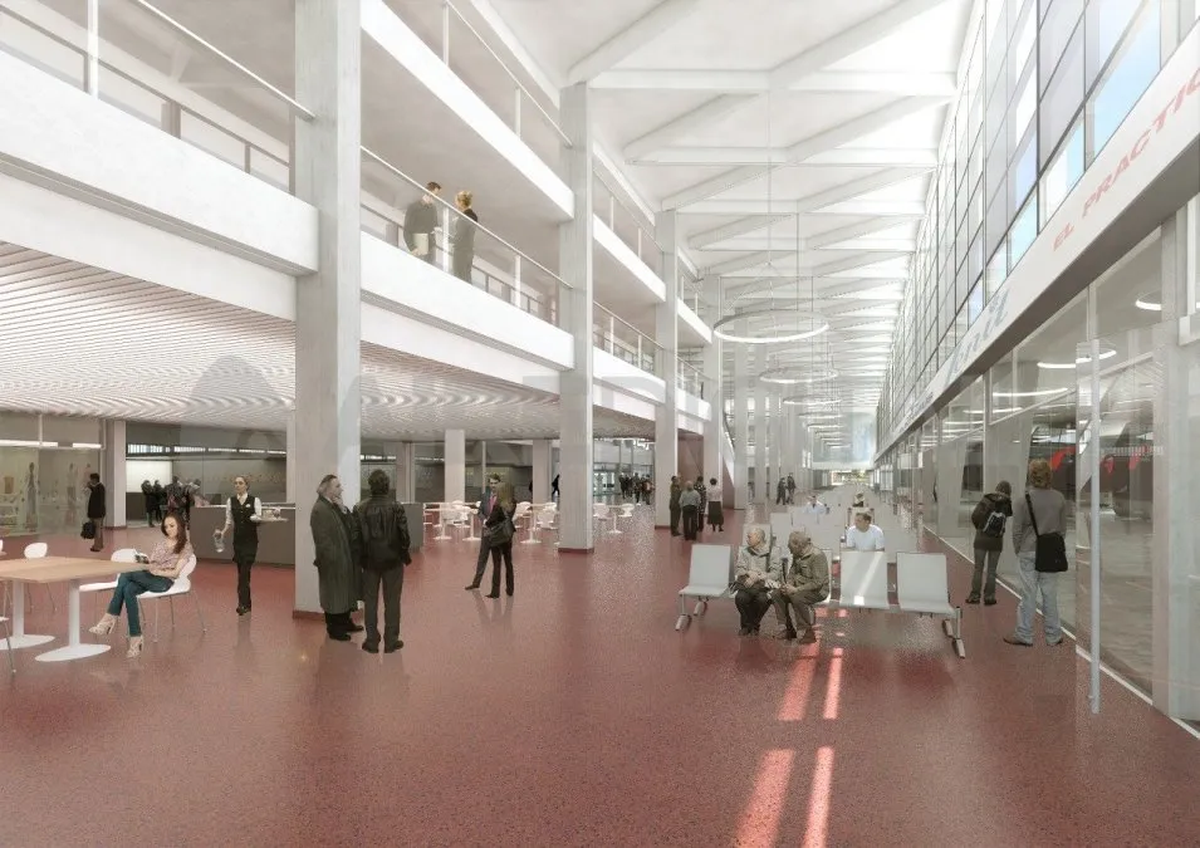 El proyecto de obra de la Terminal de Ómnibus de Santa Fe. 