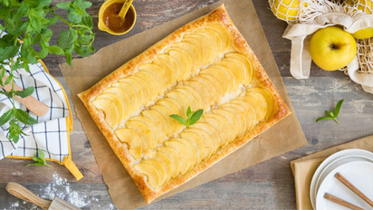 Tarta de manzana con hojaldre: la receta simple para preparar un postre rico en casa