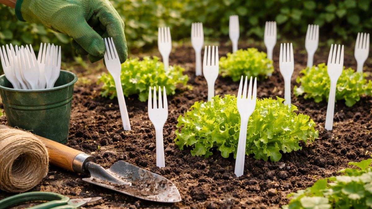 Para qué sirve poner tenedores en las plantas y cómo usarlos en el jardín.