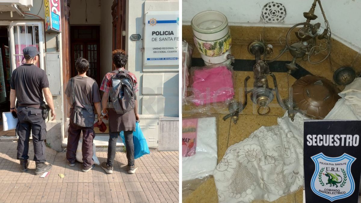Barrio Roma: detuvieron a dos ladrones cuando se llevaban cosas robadas de un depósito