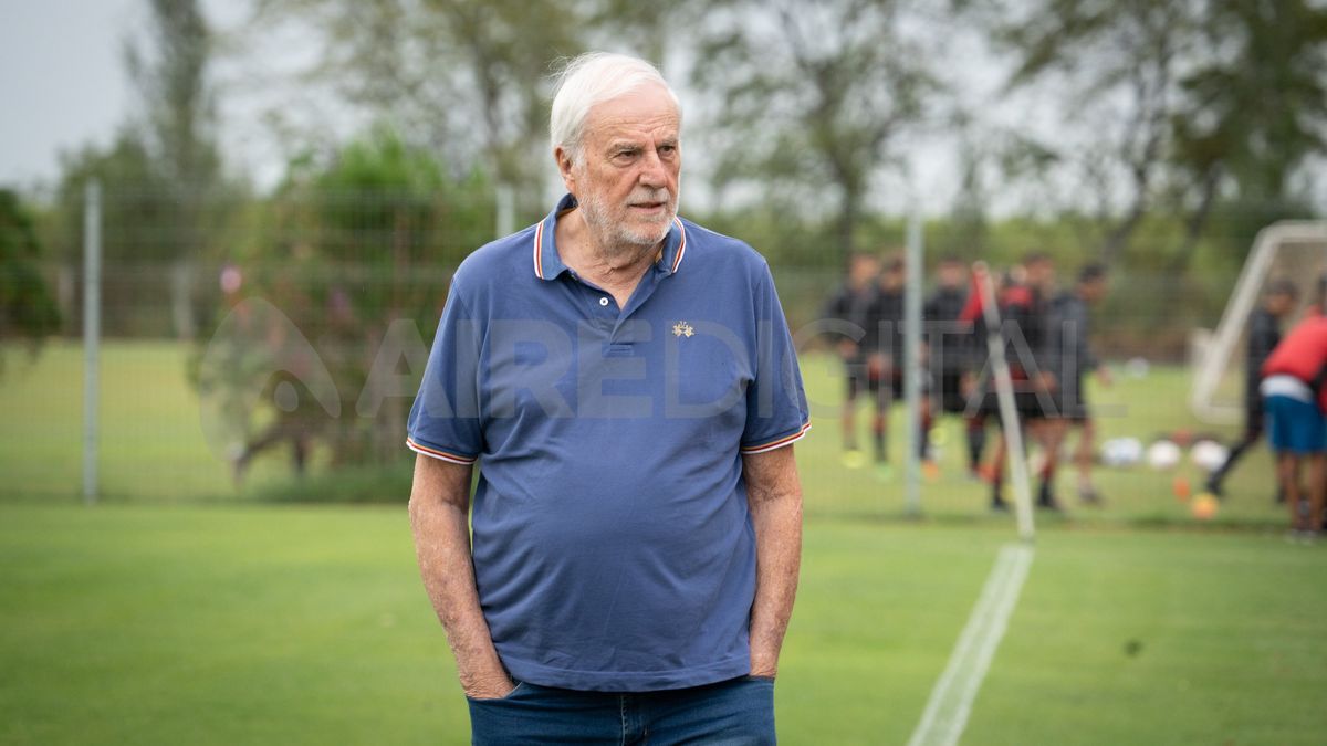 José Vignatti en el entrenamiento de Colón. José Vignatti en el entrenamiento de Colón.