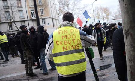 Protesta de les gilets jaunes en Par&iacute;s.&nbsp;