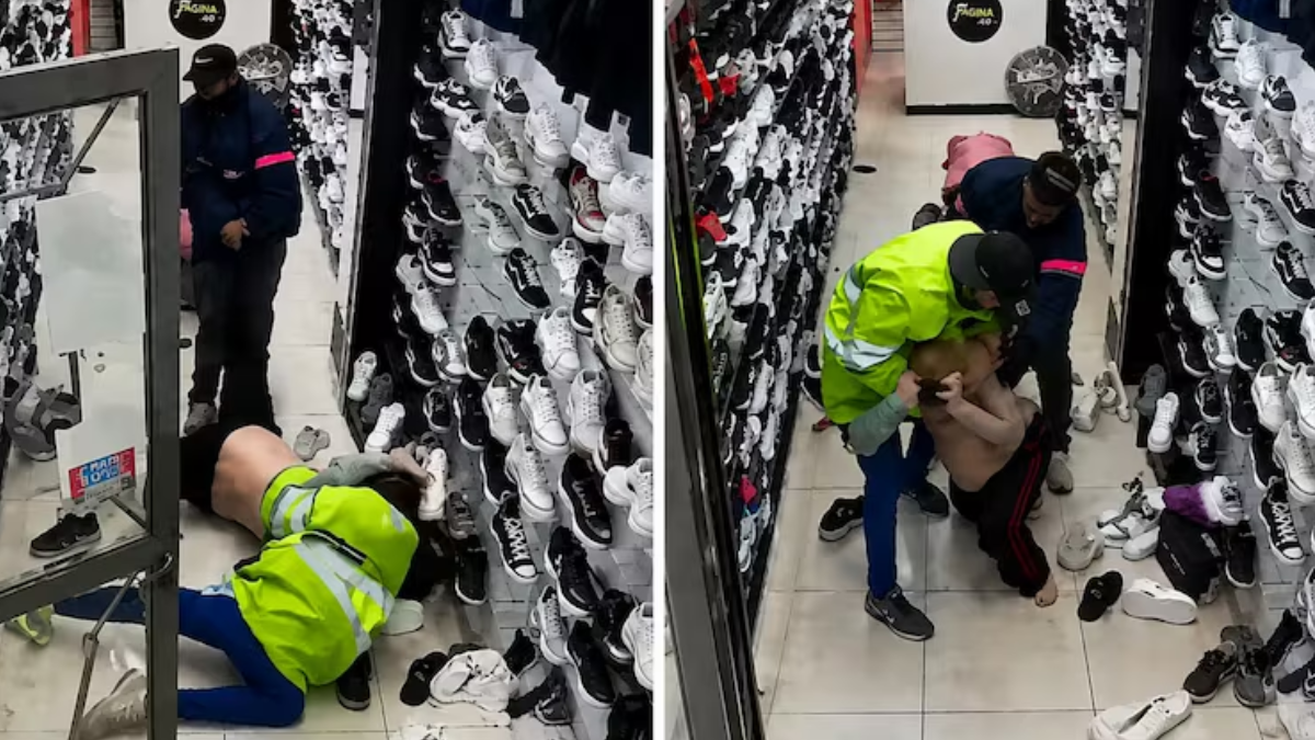 Una mujer embarazada de 8 meses fue víctima de un salvaje robo cuando cuatro hombres entraron a su local de ropa y la golpearon.&nbsp;