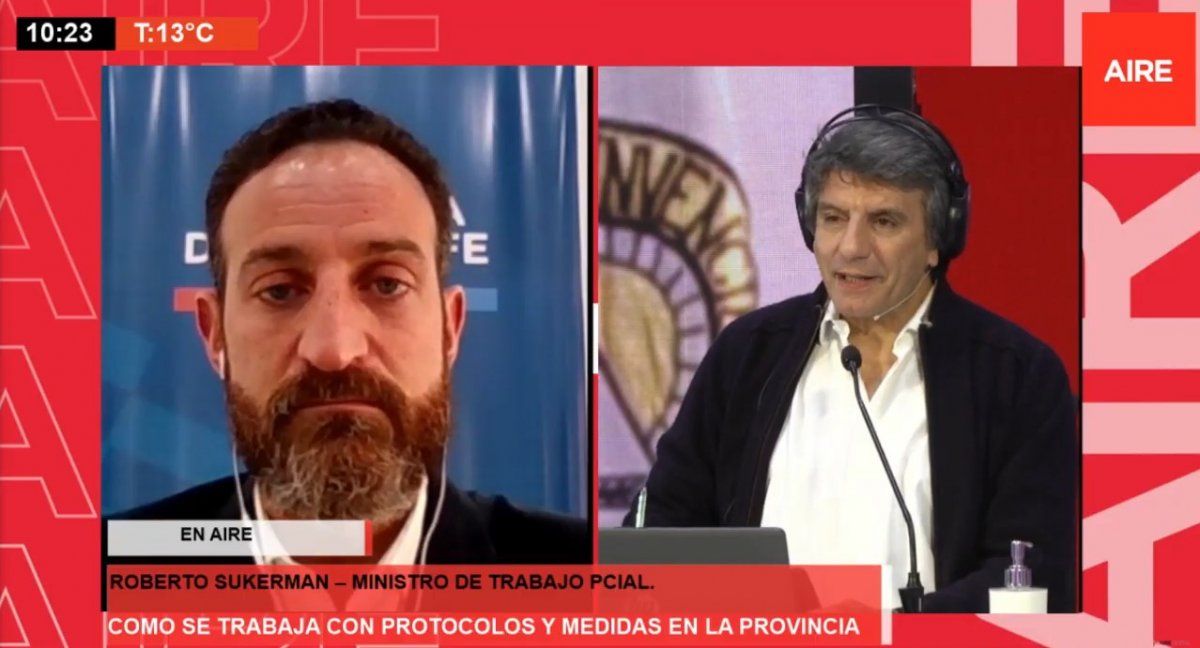 Roberto Sukerman, en la entrevista con Luis Mino, detalló la modalidad de reapertura de shoppings en Santa Fe