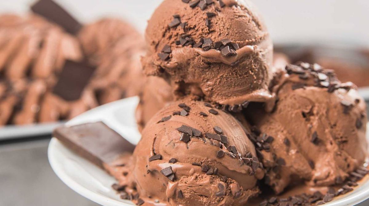Helado de chocolate