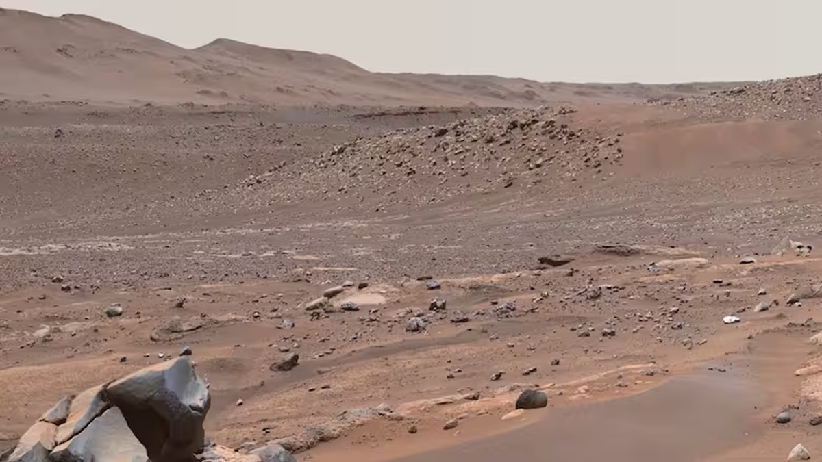 Registro del río milenario: el agua, hace miles de años, caló el lecho que hoy está seco(Fuente: NASA Jet Propulsion Laboratory) Registro del río milenario: el agua, hace miles de años, caló el lecho que hoy está seco(Fuente: NASA Jet Propulsion Laboratory)