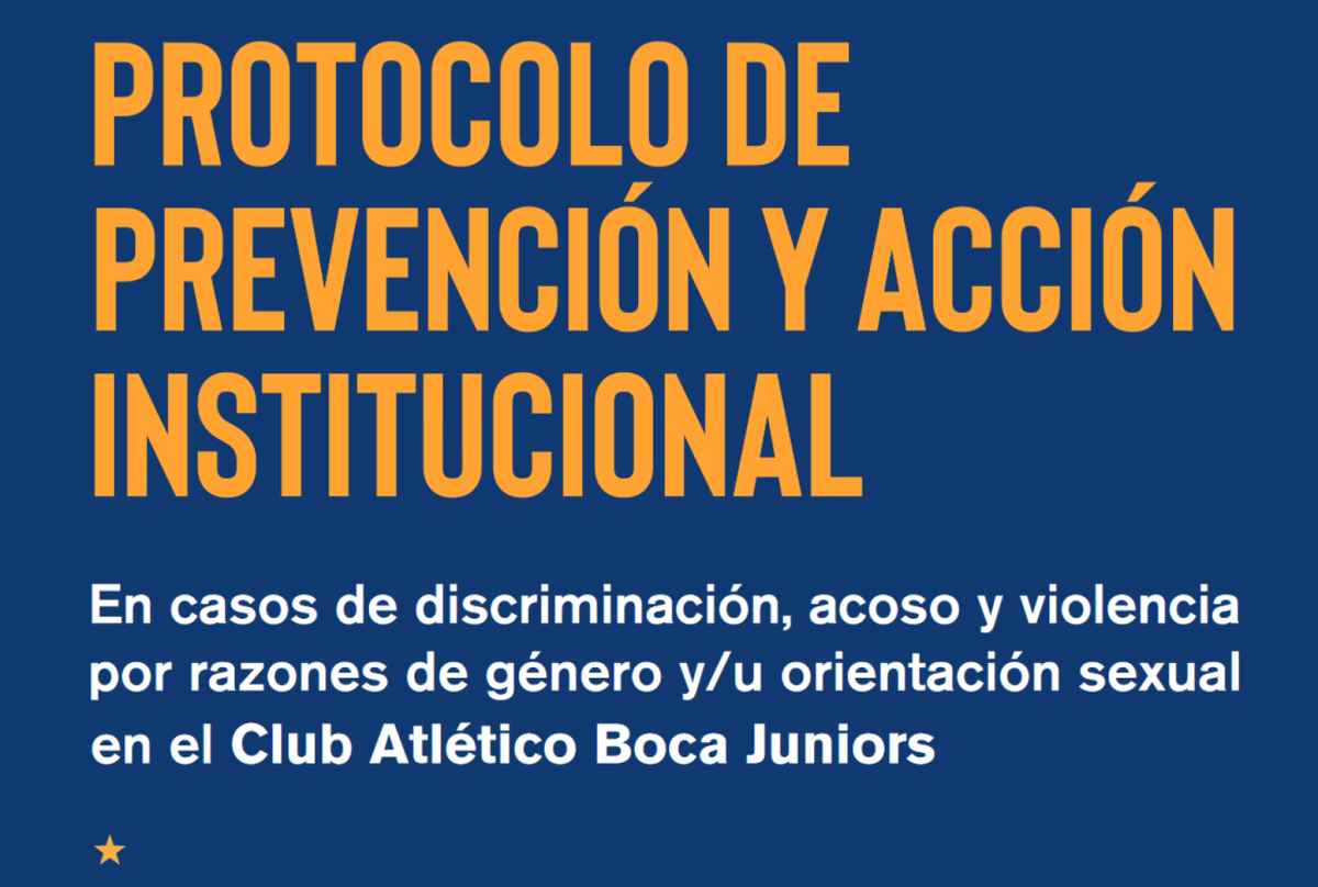 Boca cuenta con un Protocolo de Prevención y Actuación Institucional en Casos de Discriminación, Acoso y Violencia por Razones de Género y/u Orientación Sexual, que fue aprobado 10 meses después de la creación del Departamento de Inclusión e Igualdad.