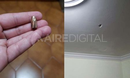 El proyectil atravesó el techo y cayó en el interior de una vivienda en Santo Tomé El proyectil atravesó el techo y cayó en el interior de una vivienda en Santo Tomé