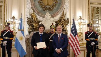 Javier Milei recibe al embajador de Estados Unidos, Peter Lamelas, en Casa Rosada