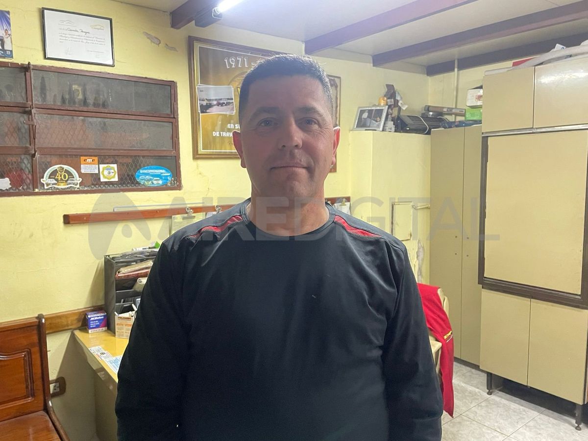 Damián Pereyra, vocero del sector de grúas de auxilio. Damián Pereyra, vocero del sector de grúas de auxilio.