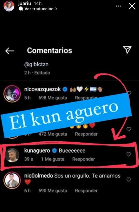 Kun Agüero le dedicó un picante mensaje a Lali Espósito, se arrepintió y lo eliminó.