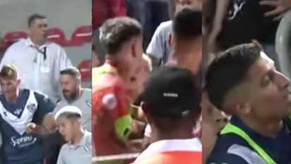 Graves incidentes entre los hinchas y jugadores de Vélez en la tribuna tras la final de Copa Argentina