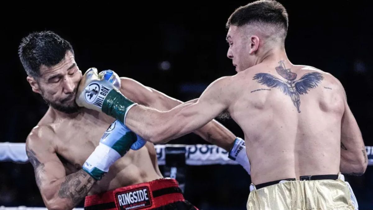 Alan Crenz noqueó a Quezada y se quedó con el título vacante.