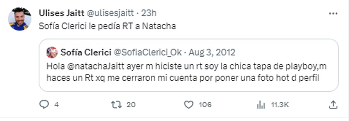 Natacha Jaitt Foto: Captura de pantalla Natacha Jaitt Foto: Captura de pantalla 