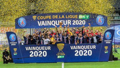 PSG, con sus tres argentinos, logró la triple corona francesa con la Copa de la Liga