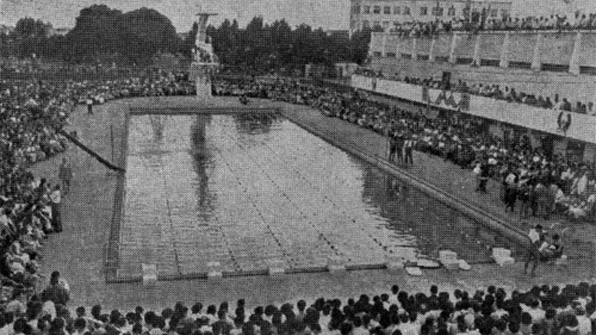 Inauguración de la pileta de Unión, en junio de 1955. Inauguración de la pileta de Unión, en junio de 1955.