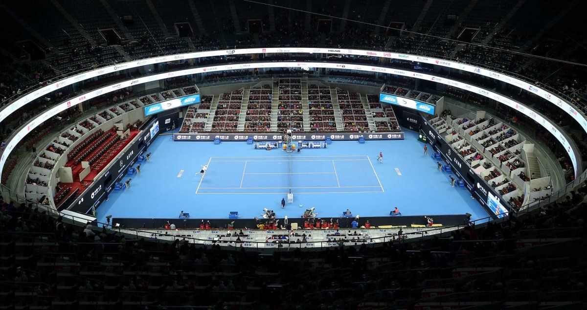 El estadio donde se disputa el&nbsp;ATP 500 de Beijing en China.