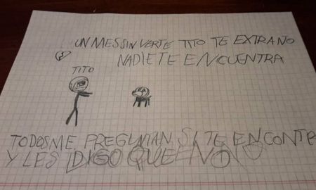 Un nene con autismo ofrece su bicicleta para que le devuelvan a su perro: “Un mes sin verte Tito te extraño”