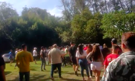 Batalla campal en una parrilla de Ituzaingó durante el Día de la Madre Batalla campal en una parrilla de Ituzaingó durante el Día de la Madre