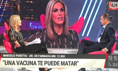 Viviana Canosa entrevistó a un doctor antivacuna y piden que la sancionen Viviana Canosa entrevistó a un doctor antivacuna y piden que la sancionen