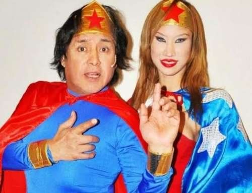 Ricky con su exnovia, Taky Natalí.