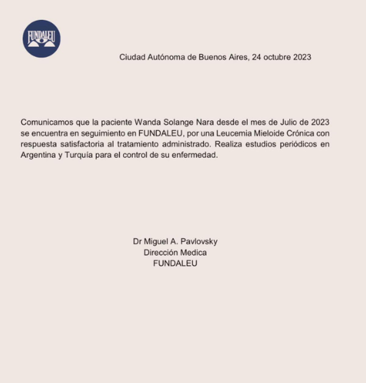 El primer diagnóstico de Leucemia. El primer diagnóstico de Leucemia.