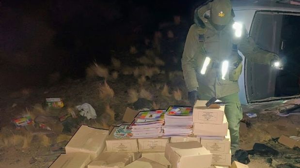Los gendarmes realizaron tareas de prevención vial y asistieron al involucrado, quien presentaba signos evidentes de ebriedad.