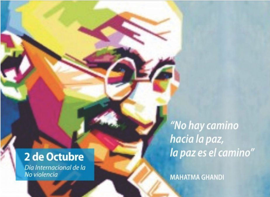 Efemérides del 2 de octubre: se celebra el Día Mundial de la No Violencia