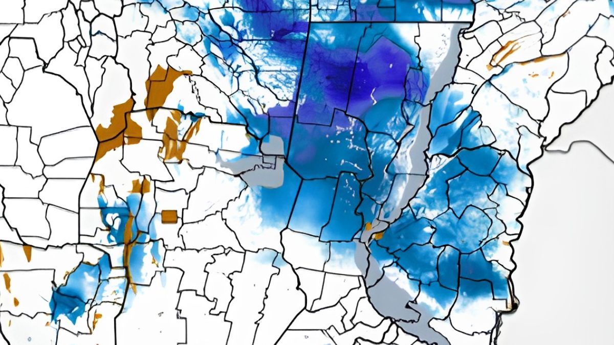 Mapa del Inta que refleja el impacto de las lluvias ca&iacute;das en abril sobre el norte de Santa Fe.