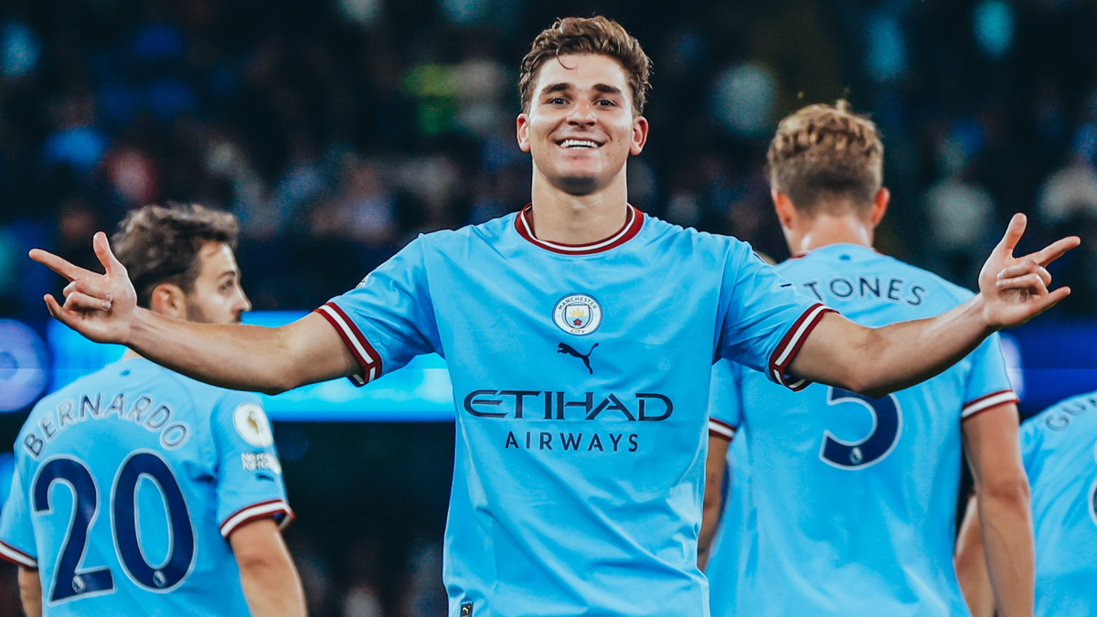 Julián Álvarez se fue de River Plate a mediados del 2022, luego de firmar un contrato por cinco años con el Manchester City.