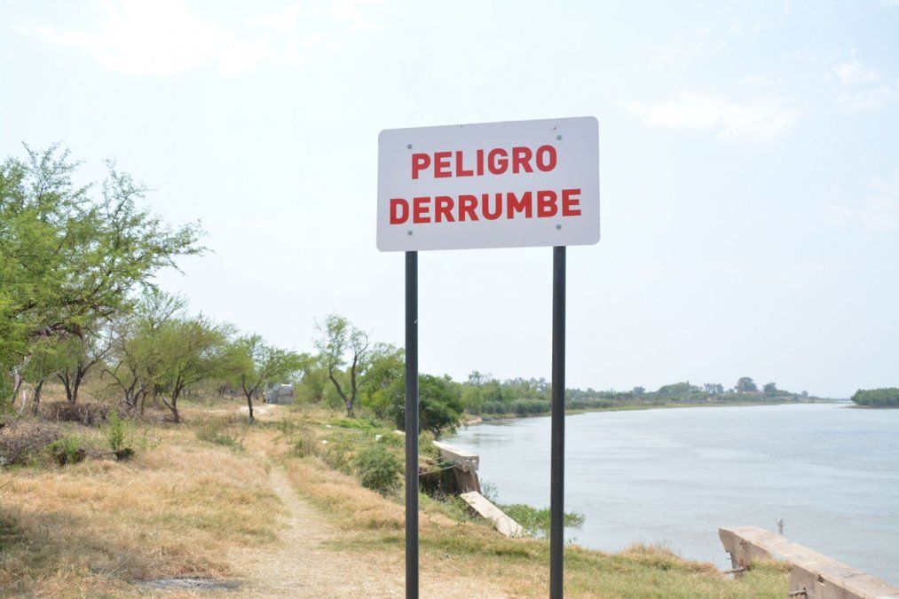 El terraplén Garello se encuentra en una zona crítica del río y colapsó hace varios años.