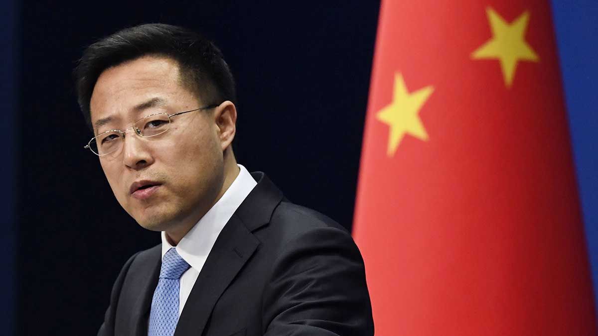El vocero de la diplomacia china, Zhao Lijian.