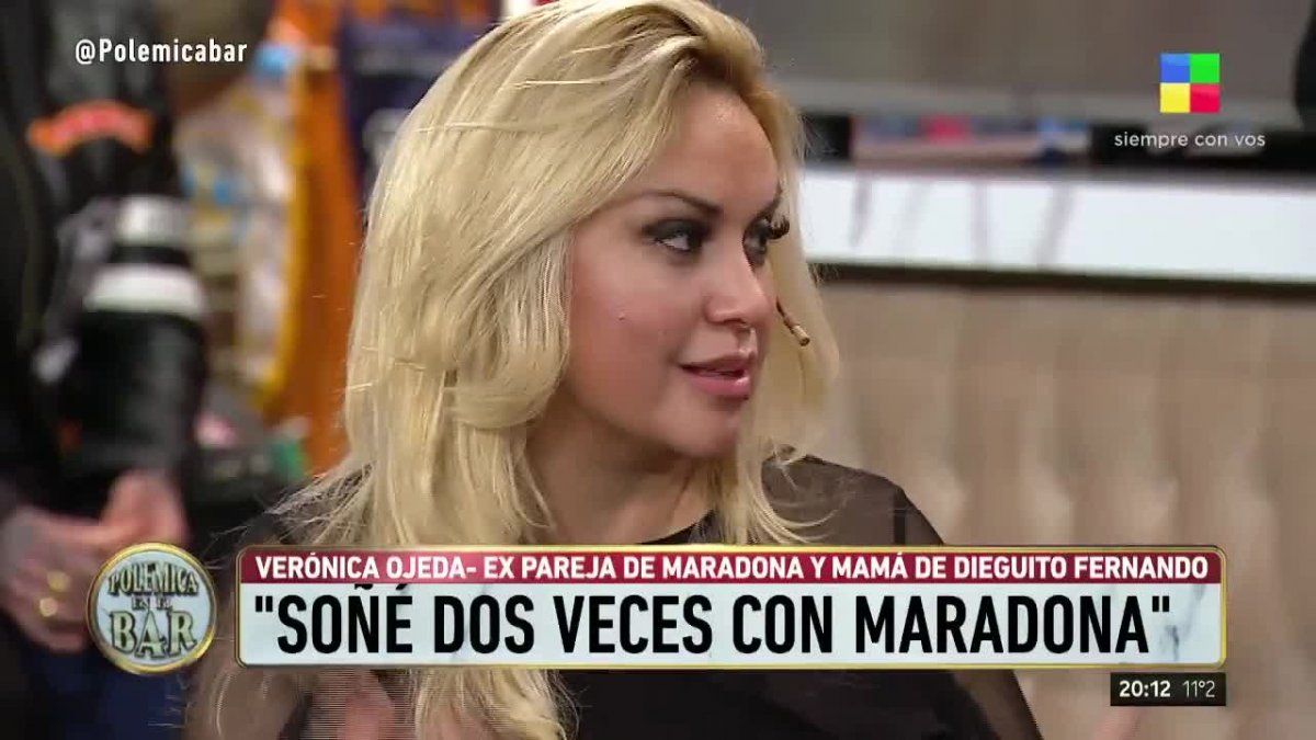 Verónica Ojeda visitó Polémica en el Bar, y habló de Maradona.