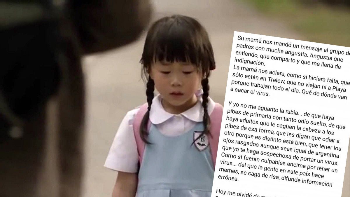 Coronavirus: una niña fue discriminada en su escuela por ser hija de comerciantes chinos