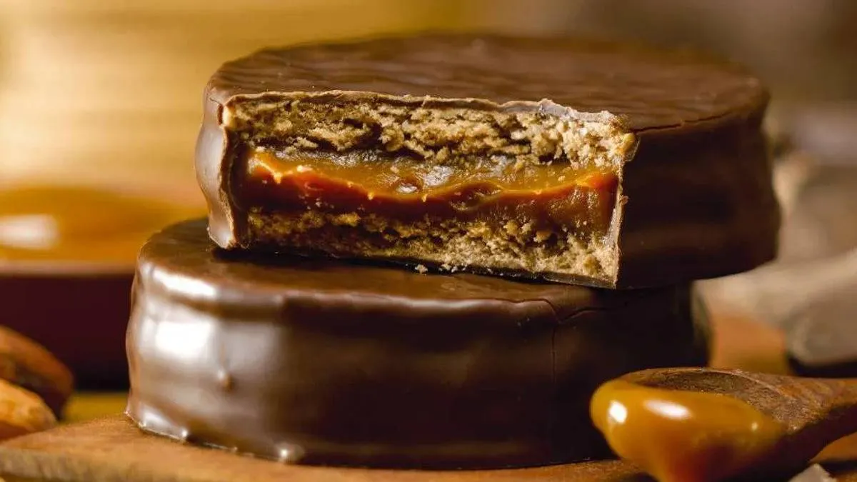 Cómo hacer la receta de alfajores de dulce de leche y manteca de maní de Cocineros Argentinos