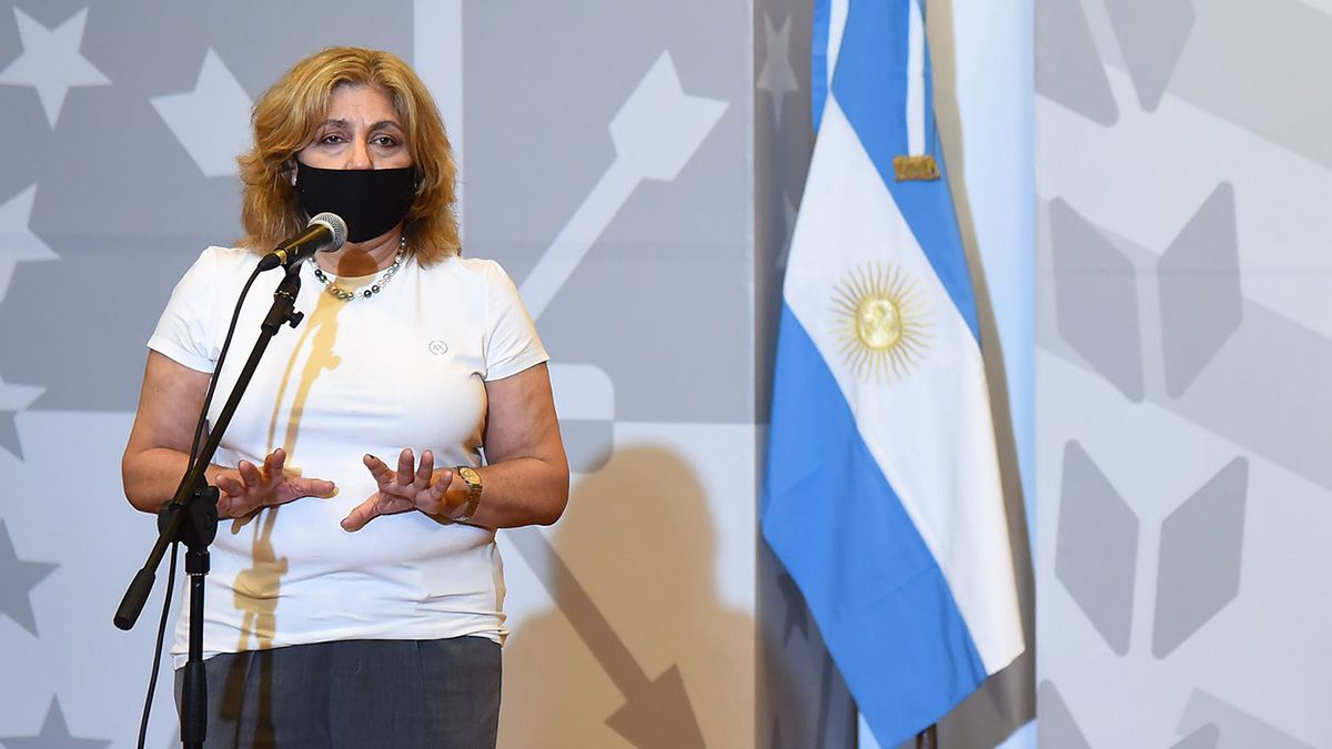 La ministra de Salud