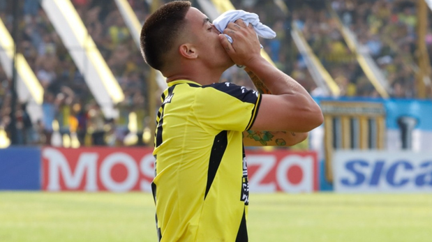 El aviso de Brian Fernández tras su primer gol con la camiseta de Almirante Brown