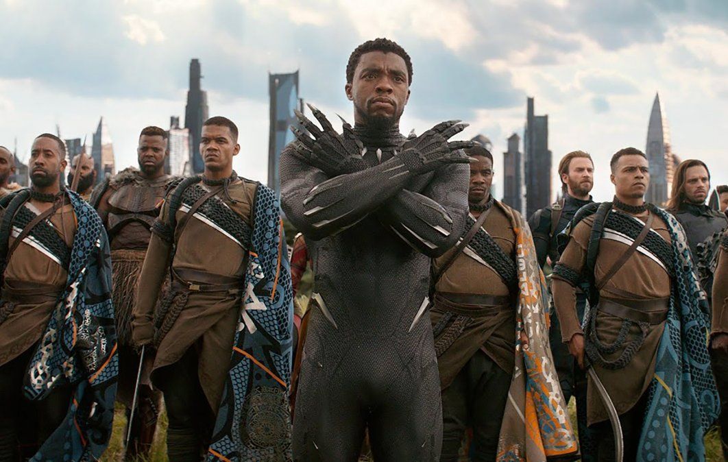 Chadwick Boseman en su papel en la película Black Panther.